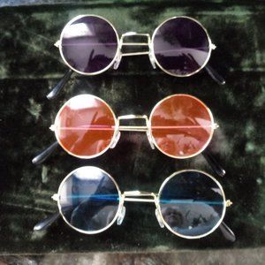 New Unique round "beetle" sun glasses